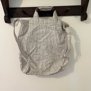 Baggu Natural Grid Tote Bag